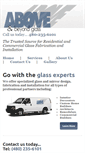 Mobile Screenshot of aboveandbeyondglass.com